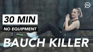 HOME WORKOUT // 30 MIN BAUCH KILLER // REBEKKA