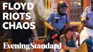 George Floyd Minneapolis protest: riot chaos as one man shot dead nearby