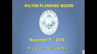 Planning Board - November 8th, 2018