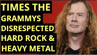 Times The Grammys Have Disrespected Hard Rock & Heavy Metal - Metallica, Megadeth, Van Halen & More