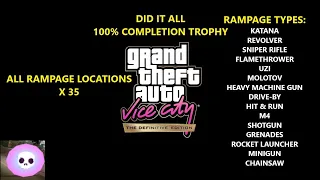 GTA Vice City: The Definitive Edition: 100% Rampage 35 - Flamethrower