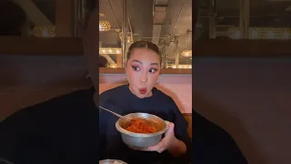 How I eat spicy Korean noodles