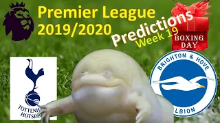 Premier League | Tottenham vs Brighton | fpl  2019/20 Gameweek 19 | Guessing Frog predictions