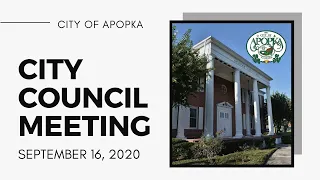 Apopka City Council Meeting September 16, 2020