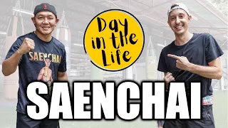 Day in the life of Saenchai - one of the top Muay Thai fighters of all time แสนชัย บัวขาว