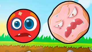 Новый КРАСНЫЙ ШАР младший. БОСС 15-20 УРОВНИ. Мультик ИГРА Bounce Tales Adventures Red Ball