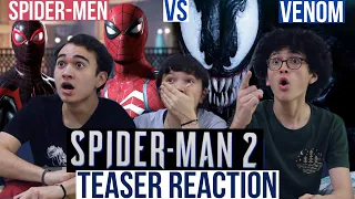 MARVEL'S SPIDER-MAN 2 - REVEAL TRAILER REACTION! | PS5 Showcase | MaJeliv | Spider-Men vs Venom!