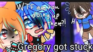 Gregory got stuck |FNAF Security Breach| My AU| Read description| Warning there is swearing |