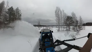 Heittääkö traktorin lumilinko huimat 200m?