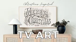 Christmas Art for your TV | TV Screensaver | 1 hour