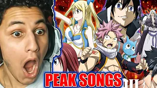 ONE PIECE FAN Reacts To All Fairy Tail Openings 1-26 Reaction | ANIME OP REACTION