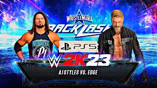 WWE2K23: AJ Styles vs. Edge {Legend Difficulty}. (PS5 GAMEPLAY).