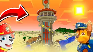 LA CASA DE PAW PATROL APARECE EN EL DESIERTO DE MINECRAFT 🌵