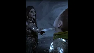 Freya Kills Atreus Almost to Get Revenge on Kratos - God of War Ragnarok #shorts