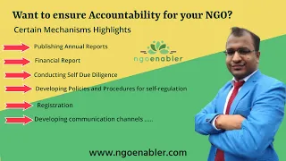 Mechanisms to ensure Accountability for NGOs