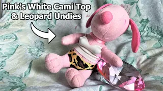 Pink's White Cami & Leopard Undies | Russell Stover Candies Pink Snoopy Plush | Doll Fashion #Shorts