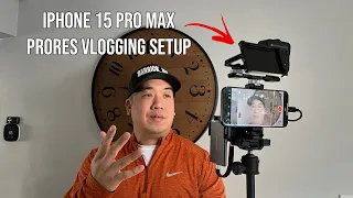 iPhone 15 Pro Max ProRes Vlogging Setup - Power, Light, Sound & Storage!