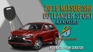 Mastering Key Cutting & Programming: 2019 Mitsubishi Outlander Sport Chip Key When All Keys Lost.