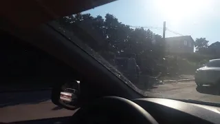 ДТП в Немирові! КІА знесло паркан і протаранило автобус 2 серпня 2018 р.