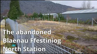 Abandoned Blaenau Ffestiniog North Railway Station - closed - disused - Conwy Valley line