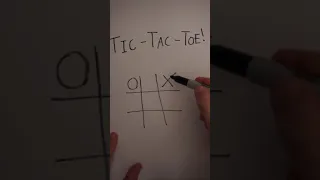 [ASMR] How to ALWAYS Win at Tic-Tac-Toe! #Shorts