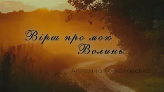 Вірш про мою Волинь. Ангеліна Соколовська