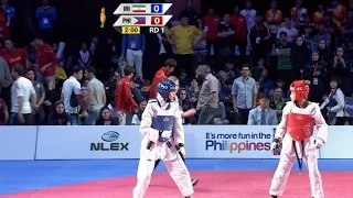 Female -57kg Semifinal: Iran vs. Philippines I 22nd Asian Taekwondo Championships