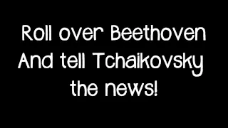 The Beatles - Roll over Beethoven (lyrics on screen)