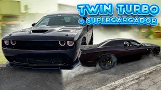 CORREMOS UN HELLCAT TWIN TURBO CON SUPERCHARGED UNICO EN MEXICO  || JUANITO MARTINEZ