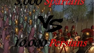 3,000 Spartans vs 10,000 Persians, Total War: Rome 2 *60 FPS 1080p*