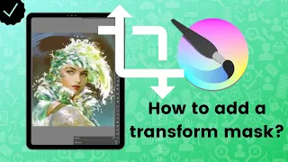 How to add a transform mask to the drawing on Krita?