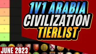 The BEST 1v1 Arabia Civilizations Tierlist June 2023 | AoE2