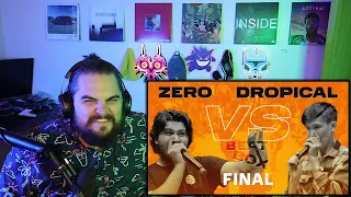 Dysexlic Reacts || Zero vs Dropical || FINAL || V1 Beatbox Battle 03.06.2022