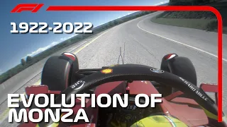 Evolution Of Monza F1 1922 - 2022