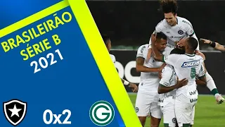 Melhores momentos | Botafogo 0x2 Goiás | Série B 2021 | 13ª Rodada