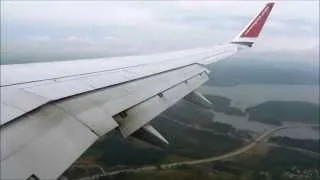 Norwegian Air Shuttle | Landing at Oslo Gardermoen | 737-800 LN-NIA | HD 1080p