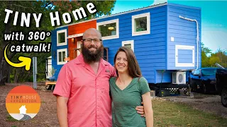 Their CUTE Cat-Friendly Tiny House! Escaped the city for simple life