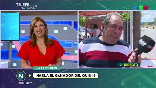 Ganó 44 millones con el Quini 6 y cuenta qué se siente, por Telefe Noticias