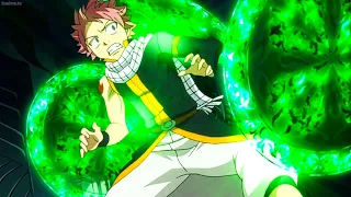 Natsu's belly gets blown up