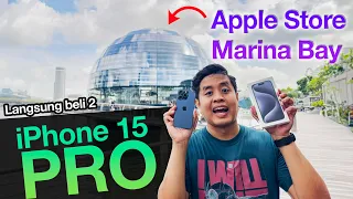 BELI & UNBOXING iPhone 15 Pro di Apple Store Marina Bay Sands Singapura