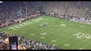 2021 TEXAS A&M DEFEATS #1 ALABAMA AT KYLE FIELD! (Fans Rush the field!)