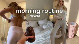 REALISTIC productive morning routine (7:30AM) | HOW TO FORM HEALTHY HABITS