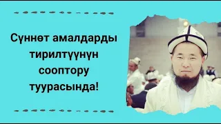 Сүннѳт амалдарды тирилтүүнүн сооптору туурасында! | Осмон уулу Максат ажы