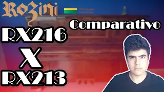 Comparativo Rozini Concertista RX216 x RX213 Profissional