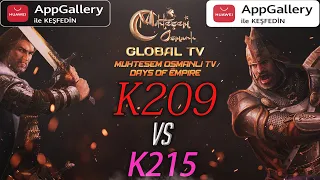 [MOGTV] K209 vs K215 | Muhteşem Osmanlı KVK Savaşı [ Huawei AppGallery VİP 3.0]