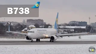 Spotting in Lviv | Hard landing Boeing 737-800 (Ukraine Int. Airlines) from Kyiv "KBP/UKBB"