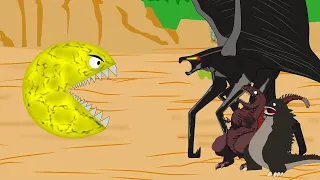 Godzilla, Pac-Man vs Muto | Godzilla Cartoon