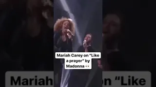 Mariah Carey on "Like a prayer" by Madonna 🦋👀