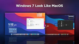 Windows 7 Look Like MacOS  | Mac Theme For Windows 7