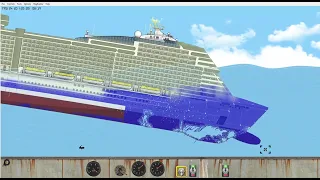 Floating Sandbox Sinking Cruise Ship!